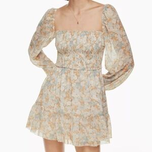 Aritzia Wilfred Tempest Mini Floral Dress